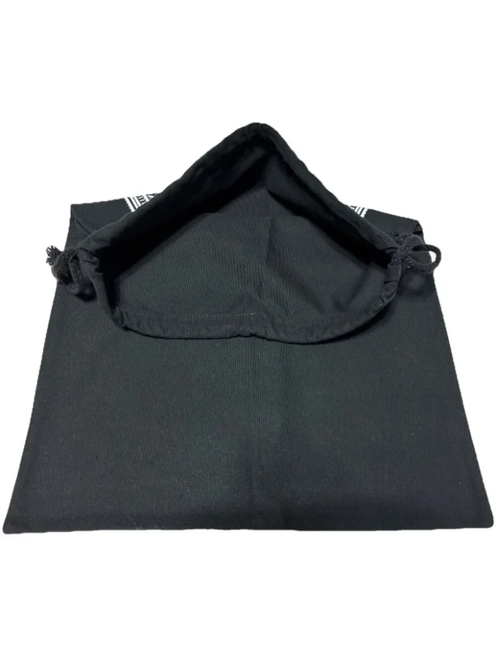￼ Large Black Canvas Gotham Storage Pouch Bag Gothic Skeleton Hourglass Tarot 17
